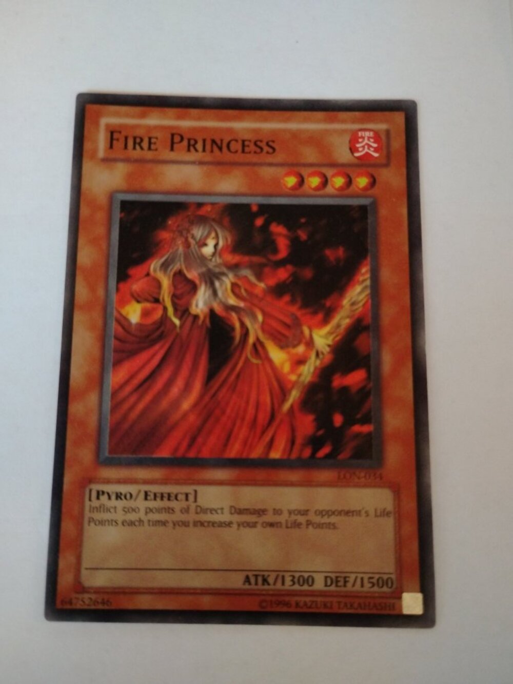 Fire Princess Super Rare LON-034 Yu-Gi-Oh! Labyrinth